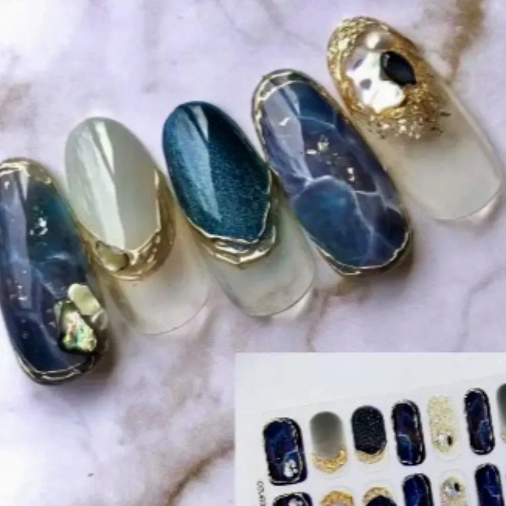 Women's Girls 14 pcs Full Wraps Nail Stickers